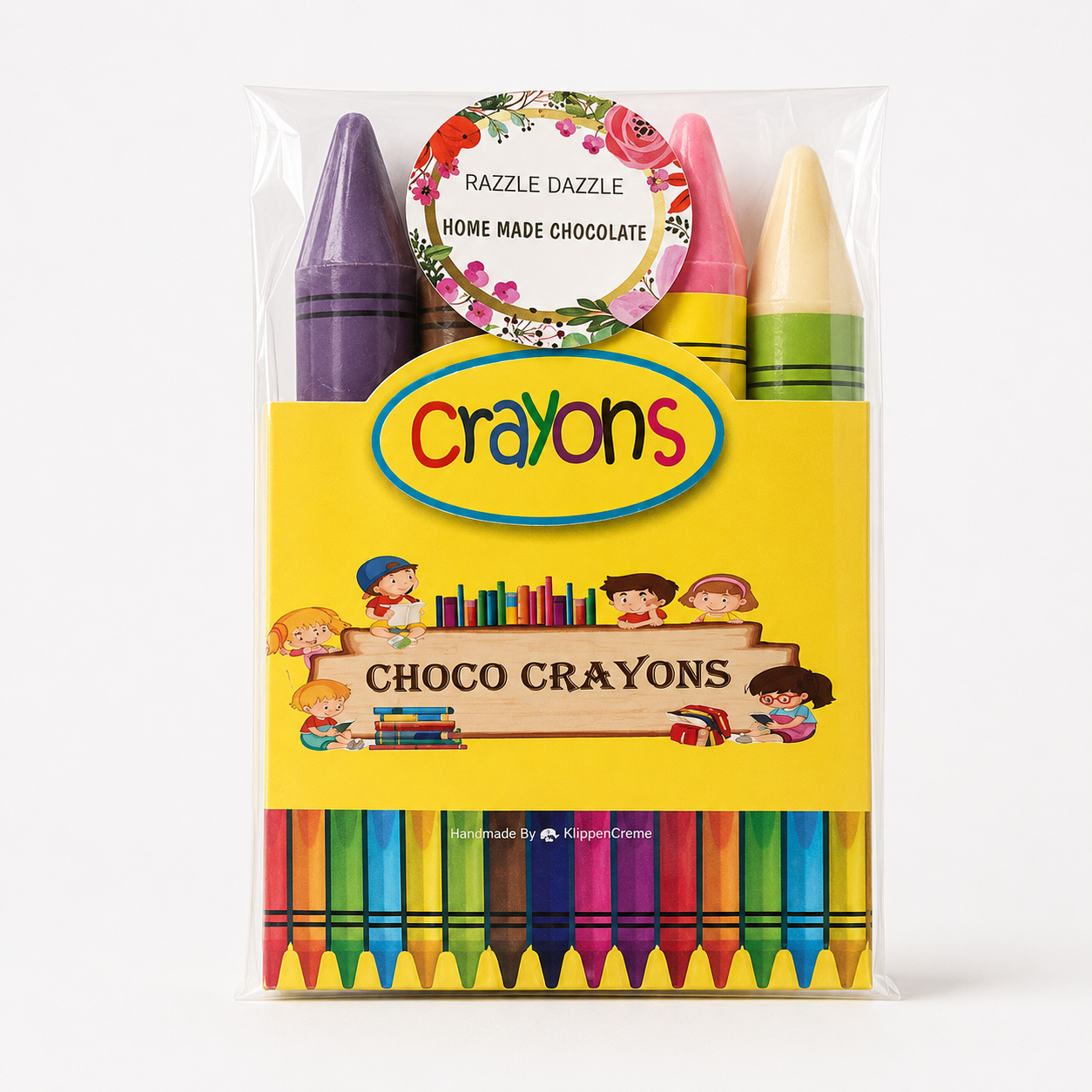Crayons shape Flavoured Chocolate